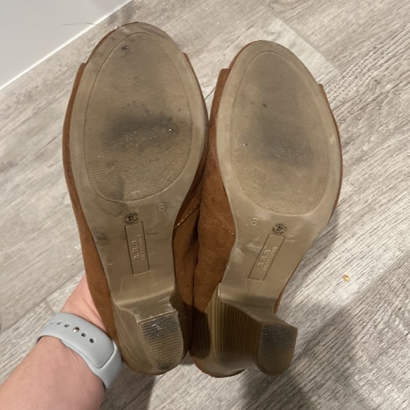 Suede open toe heels - Picture 4 of 4